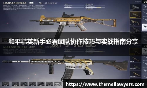 和平精英新手必看团队协作技巧与实战指南分享