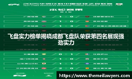 飞盘实力榜单揭晓成都飞盘队荣获第四名展现强劲实力